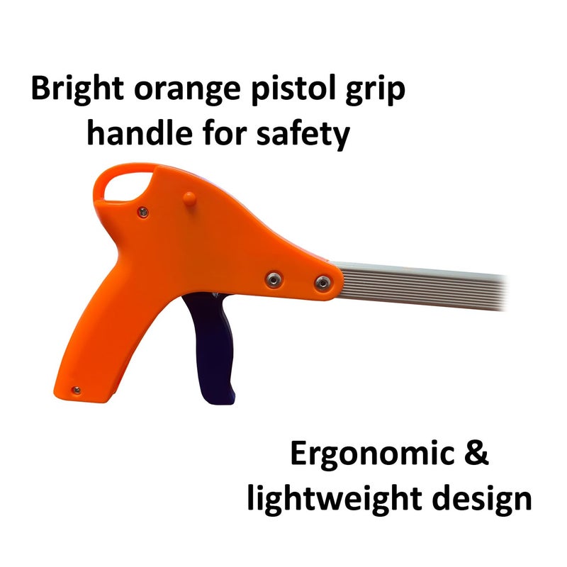 ArcMate 15202 Orang-U-Tongs Standard, Litter Trash Pick-Up Tool, Suction Cup Reacher Grabber for Indoor or Outdoor Use, Jaws Open 4.5", 5 Pound Pick Up Capacity, 32" (Pack of 6) - Image 3